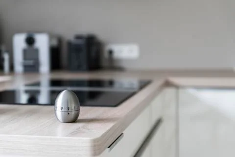Egg timer in modern kitchen 스톡 사진