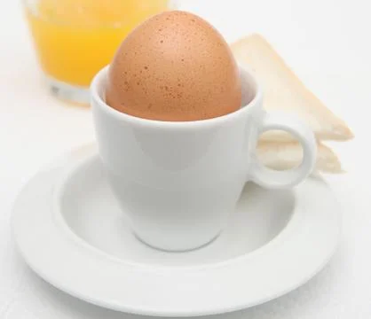 Egg toast breakfast Stock Photos