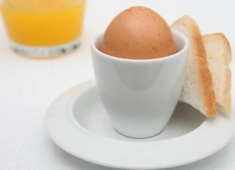 Egg toast breakfast Foto stock