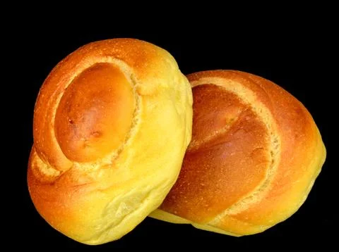 Egg twist rolls Stock Photos