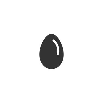Egg vector icon flat Stock Illustration