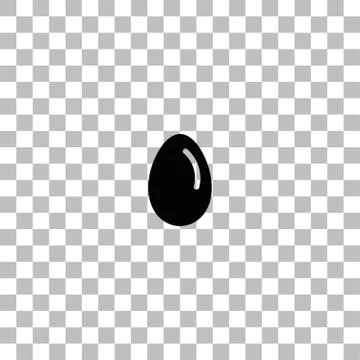 Egg vector icon flat Illustrazione stock