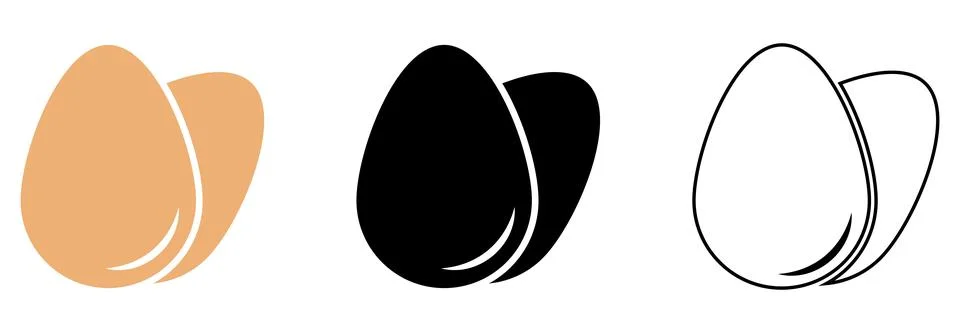 Egg vector icon Stock Illustration