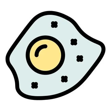 Egg vitamin icon vector flat Stock Illustration