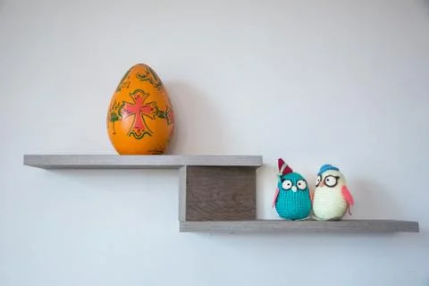 Egg on a wall Stock Photos