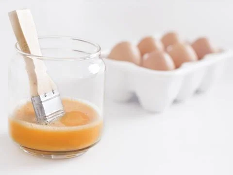 Egg wash Stock Photos