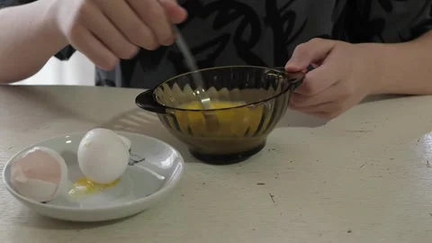 The Egg Whisking Process 스톡 동영상 319453779