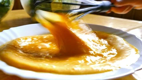 Egg whisking with whisker in the kitchen. Stock Footage 74349093