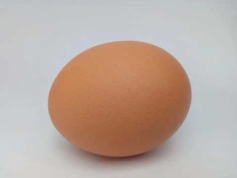 An egg on a white background . eggs . Foto stock