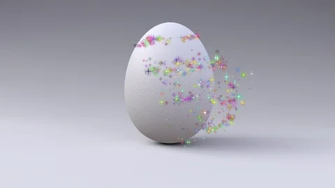 Egg on white background Stock Footage 105511401