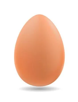 Egg on a white background Stock Illustration