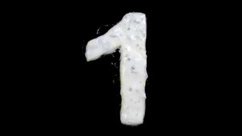 Egg white frying number one, 1, two looped 10 seconds duration versions Stock Footage 130899693