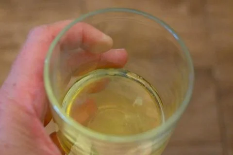 Egg white in a glass Фото
