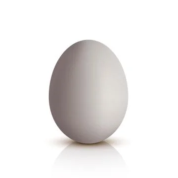 Egg on white Stock Illustration