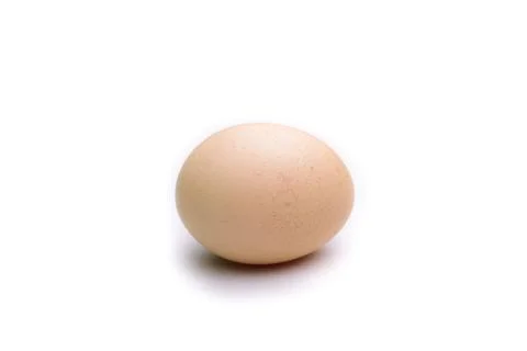 Egg on white Stock Photos