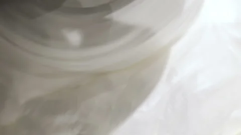 Egg whites mixed in a food processor. Stock Footage 154969941
