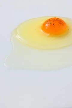 Egg yolk close up Stock Photos