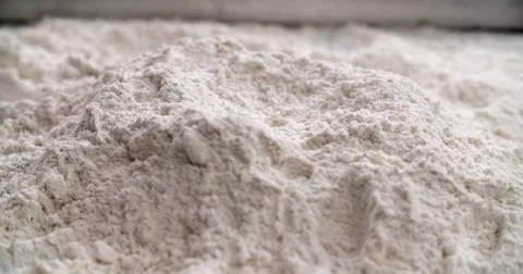 Egg yolk in flour Stock Footage 55879446