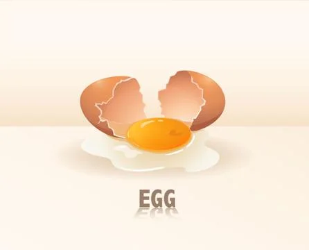 Egg yolk Stock Illustration