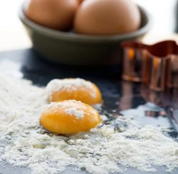 Egg yolks Stock Photos