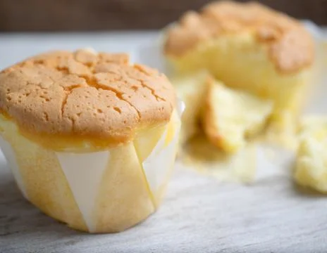 Eggless Vanilla Cupcakes Stock Photos