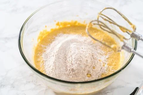 Eggnog Bundt Cake Stockfoto's