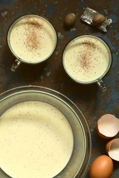 Eggnog Drink Stock Photos