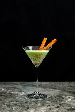 Eggnog drink on the table  Stock Photos