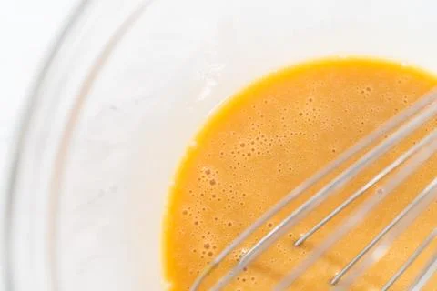 Eggnog pancakes Stock Photos