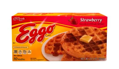 Eggo waffles 库存照片