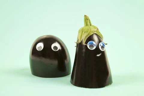 Eggplant Dredge scene Stock Photos