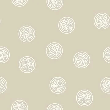 Eggplant grilled line seamless pattern Stock Illustration