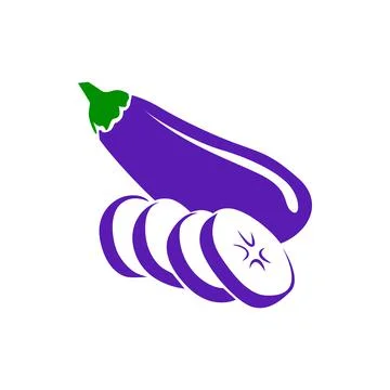 Eggplant icon, simple style Stock Illustration
