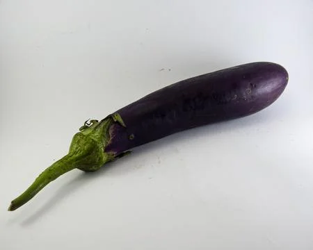 An Eggplant in an Isolated Background Stock Photos