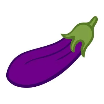 Eggplant. Isolated object. Flat image. vector illustration Stock Illustration