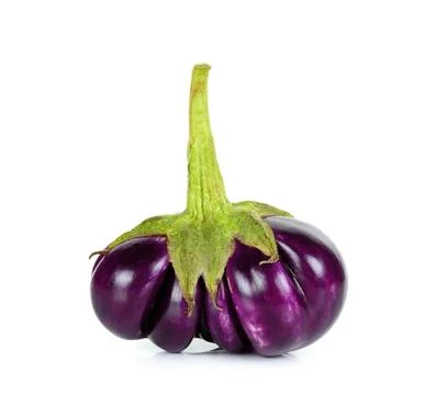 Eggplant isolated on a white background Stock Photos