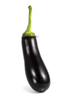 Eggplant isolated on white background. Stock Photos