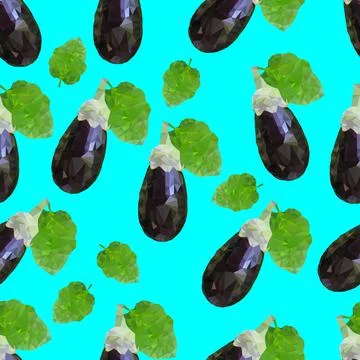 Eggplant pattern Stock Illustration
