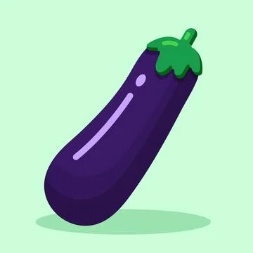 Eggplant vector illustration. Stock Illustration