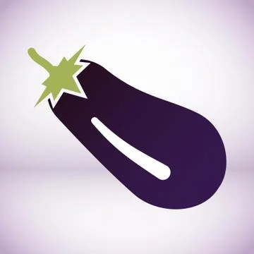 Eggplant vector symbol Stock-Illustration