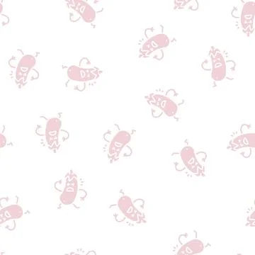 Eggplant vegetable character glyph seamless pattern 스톡 일러스트