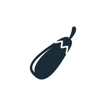Eggplant Vegetable Icon Design Template Elements Stock-Illustration