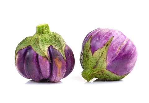 Eggplant on white background Stock Photos