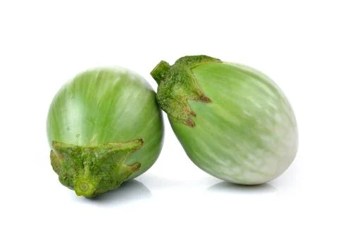 Eggplant on white background Stock Photos