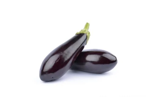 Eggplant on white background Stock Photos