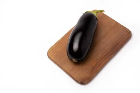 Eggplant on a white background Stock Photos