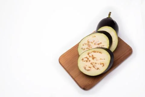 Eggplant on a white background Foto stock