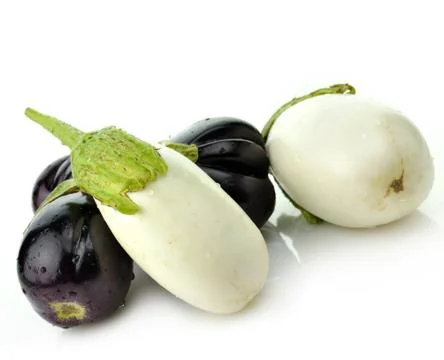 Eggplants Foto stock