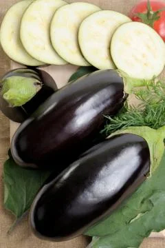 Eggplants. Stock Photos