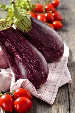 Eggplants. Stock Photos